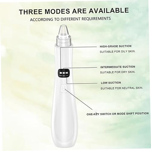 Miniatura 2 de Extractor de puntos negros recargable, puerto USB, removedor de puntos negros, control de 3 velocidades, aspiradora de poros con 5 sondas, extractor