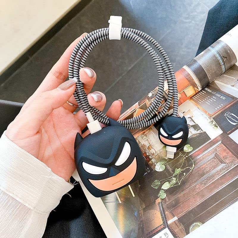 FACTOTECH Cute Cartoon Fast Charger Protector/Protective Charger Case for iPhone 18W 20W iPhone 15 14 13 12 11 Pro Max Charging Cable Charger Data Cable Protective Sleeve- Batmann,Black (B0BMQL9XSY) Amazon Price History, Amazon Price Tracker