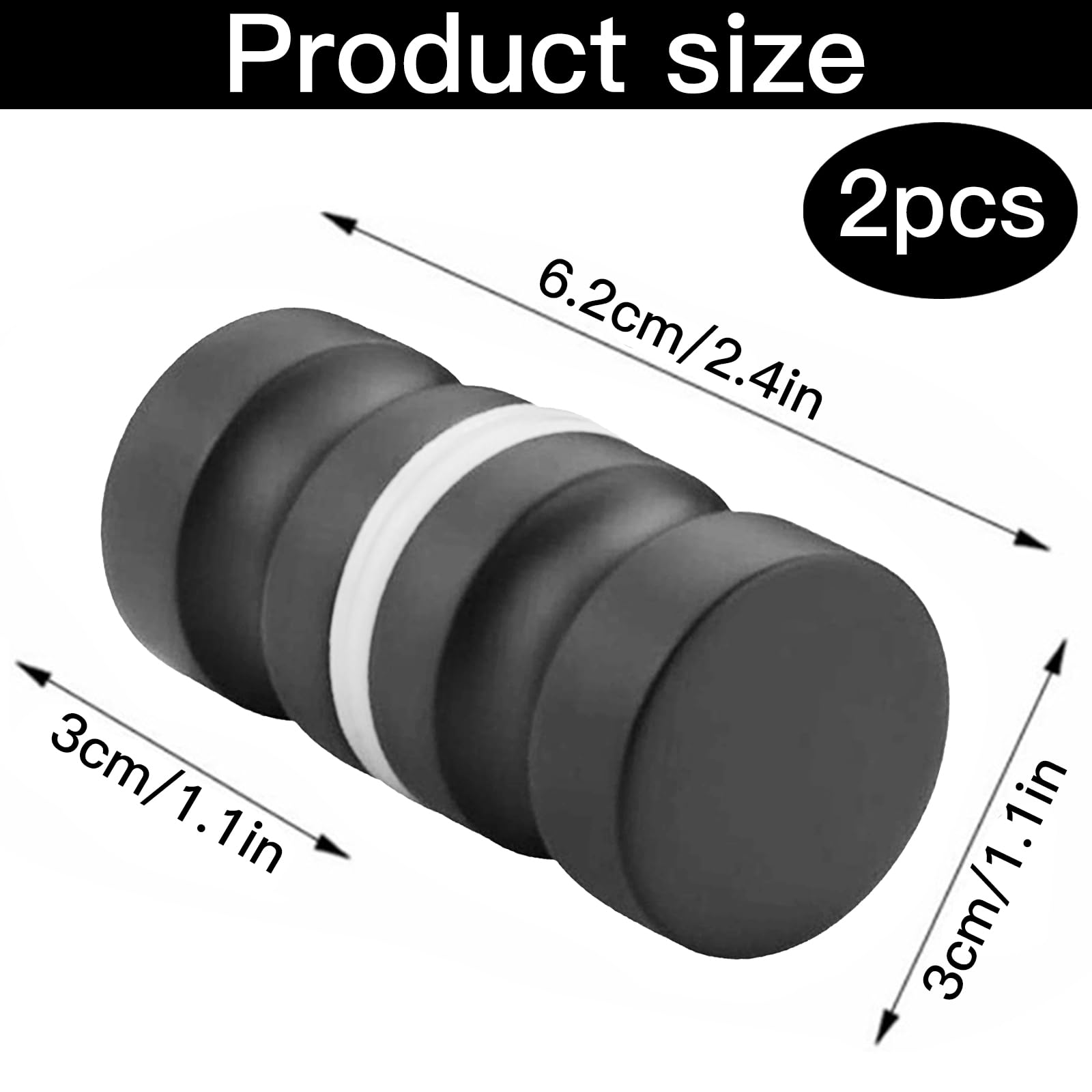 2 Pezzi Doccia Porta Pulsante,Maniglie Porte Doccia in Acciaio Inox Pomello Pomolo per Porta Doccia Pomello per Porta Pomolo per Porte Vetro Pulsante per Porta Doccia per Bagno Casa Hotel