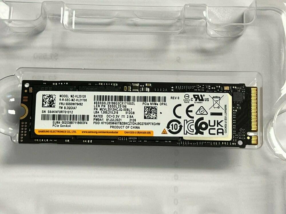 Sams PM9A1 512GB 1TB 2TB PCIe 4.0 SSD MZVL25120 MZVL21T0HCLR MZ