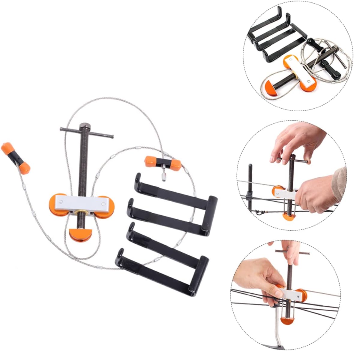 balacoo Compound Bow String Changing Tool Set Professional Steel Installation Accessory for Archery Sturdy and Lightweight Bow Repairing Equipment for Outdoor Use