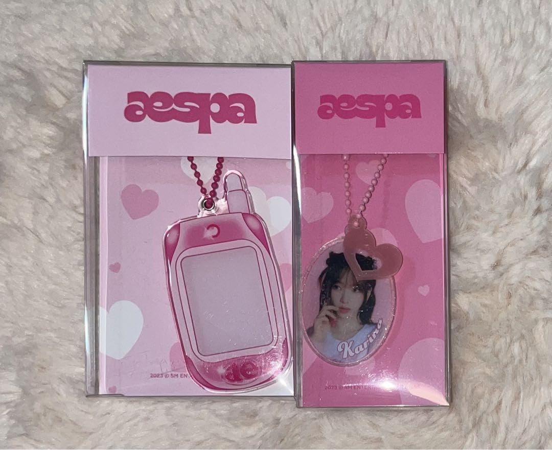 センイルパーティー カリナ aespa キーリング Set Keyring Retro - Merchandise Official Illusion My to Come aespa セット アイドル