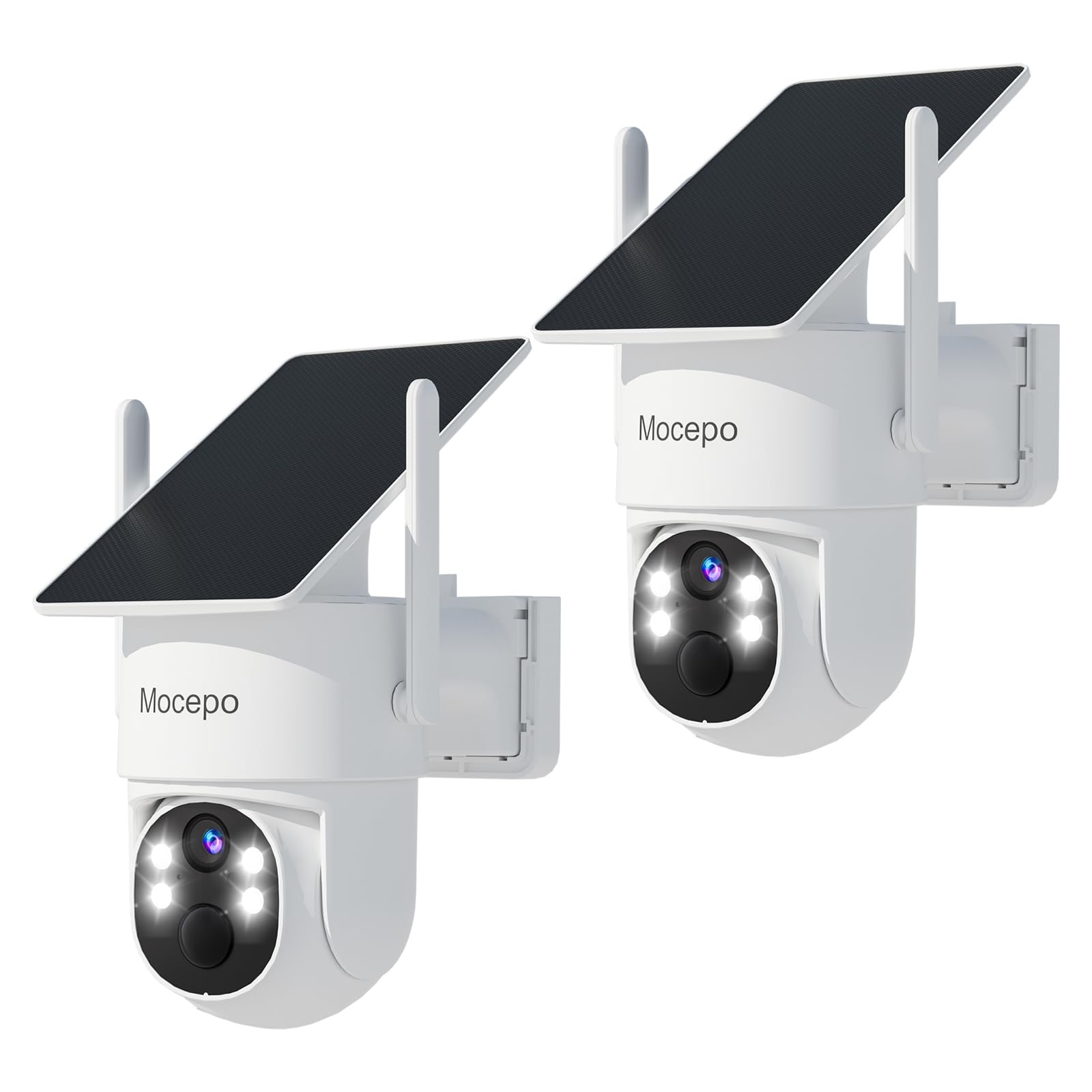 Security Cameras Wireless Outdoor, 4MP Solar-Powered Home Security Cameras System with 360° Pan & Tilt, Color Night Vision, No Subscription, 5G & 2.4G WiFi, 2 Cam-Kit-image-10