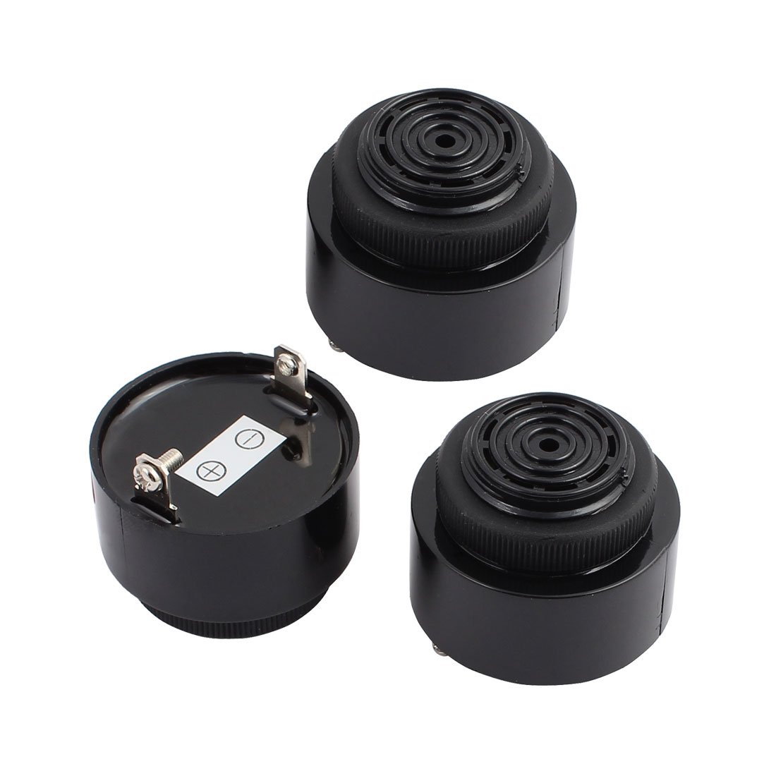 Aexit 3Pcs (Electroacoustic device) DC 3-24V 110DB Continuous Sound Electronic Buzzer Alarm 42mm (35ry721qf25) x 32mm-image-27