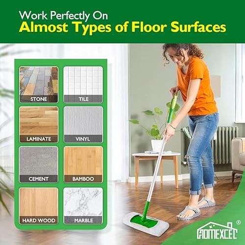 Miniatura 4 de HOMEXCEL Almohadillas de microfibra reutilizables compatibles con Swiffer Sweeper, repuestos de almohadillas húmedas lavables para uso húmedo