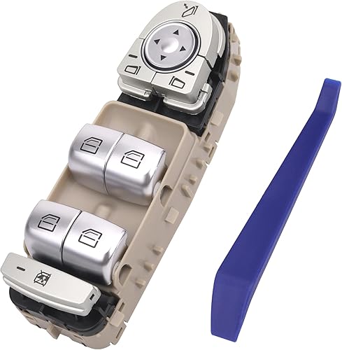 Master - Interruptor de elevalunas eléctrico delantero (lado del conductor) para Mercedes-Benz Clase C y GLC, 2015-2018, repuesto para A2059056811,