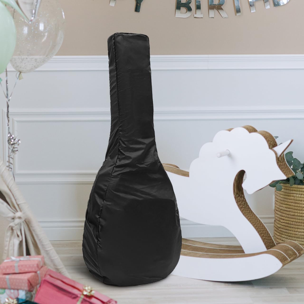 Gitarrenbeutel Regenschutz Wasserdicht Oxford Stoff Gepolstert Gitarrentasche Für Akustikgitarre Outdoor Konzert Reise 46.06In Tragbare Gitarrentragetasche