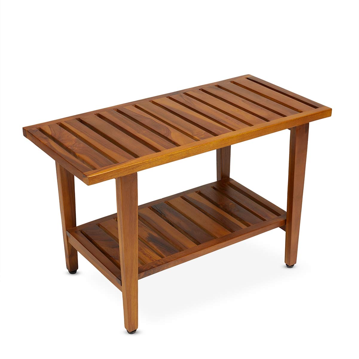 Buy TeakCraft Teak Shower Bench with Shelf 30 inch Wood Spa & Shower