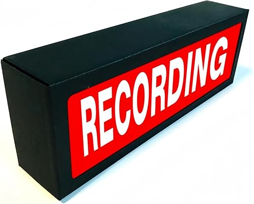 Miniatura 16 de Caja de luz LED RGB de neón atenuable para montaje en pared pulsante, señal de advertencia de estudio, luces iluminadas, señal para cine