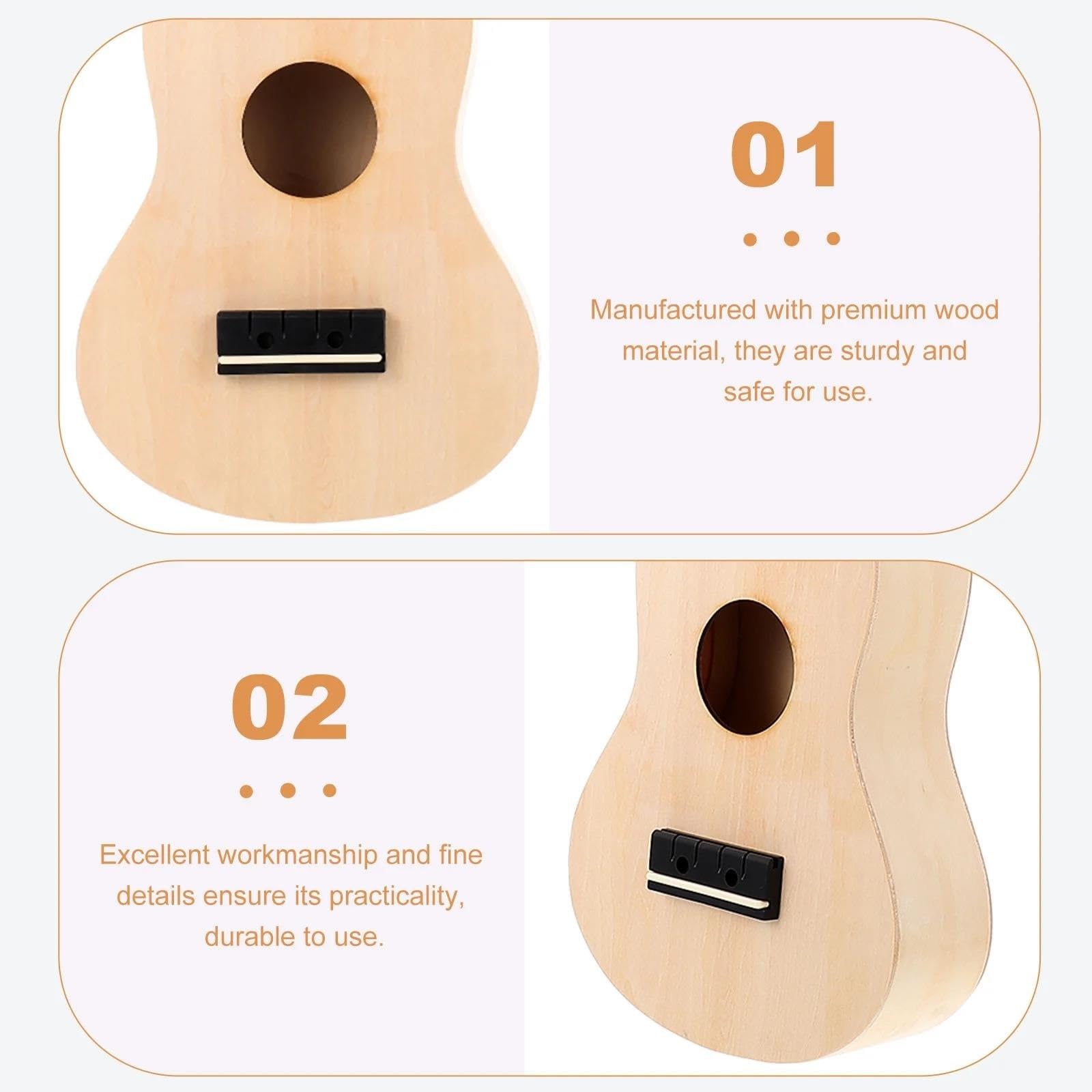 Ukulele per principianti Kit Fai Da Te Per Chitarra Ukulele Da 17 Pollici Semplice E Divertente