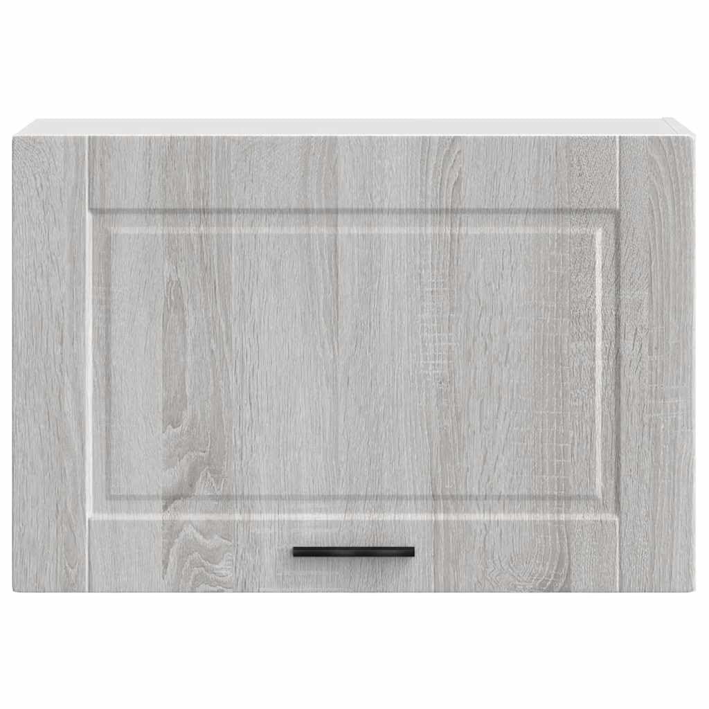 vidaXL Pensile da Cucina Porto Grigio Sonoma in Legno Multistrato, pensile da Cucina, Armadio da Cucina a Parete, pensili con Ante, pensile Montato