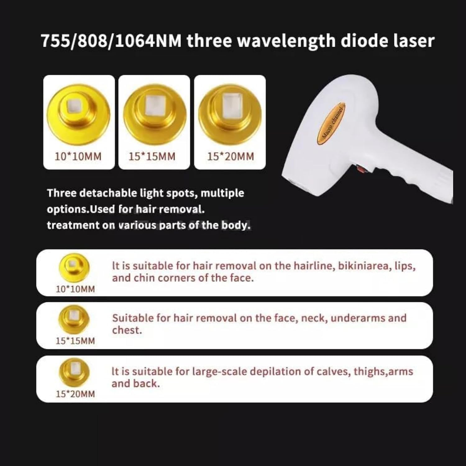 Laser a Diodo 808nm Professionale 2000W per Depilazione Estetica