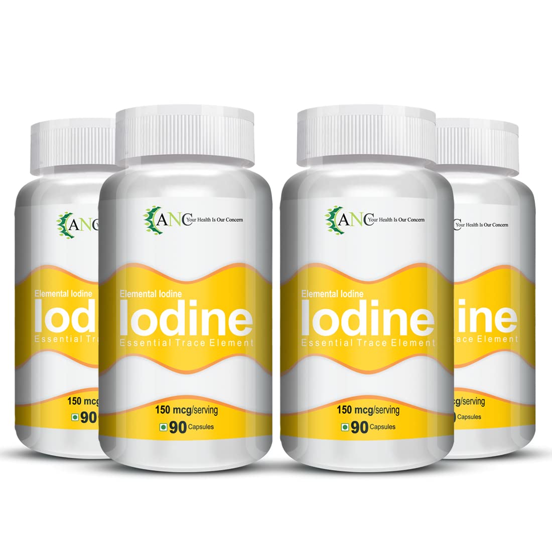 ANC Iodine 150mcg Supplement to Support The Thyroid and Maintain Healthy Cellular Metabolism 90 Capsules (Pack of 4) (B0BYXB3ZBP) Amazon Price History, Amazon Price Tracker