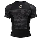 Mens Compression Shirts Sports Athletic Short Sleeves Quick Dry Fitness Baselayer Gym Running Workout Pullover Tops