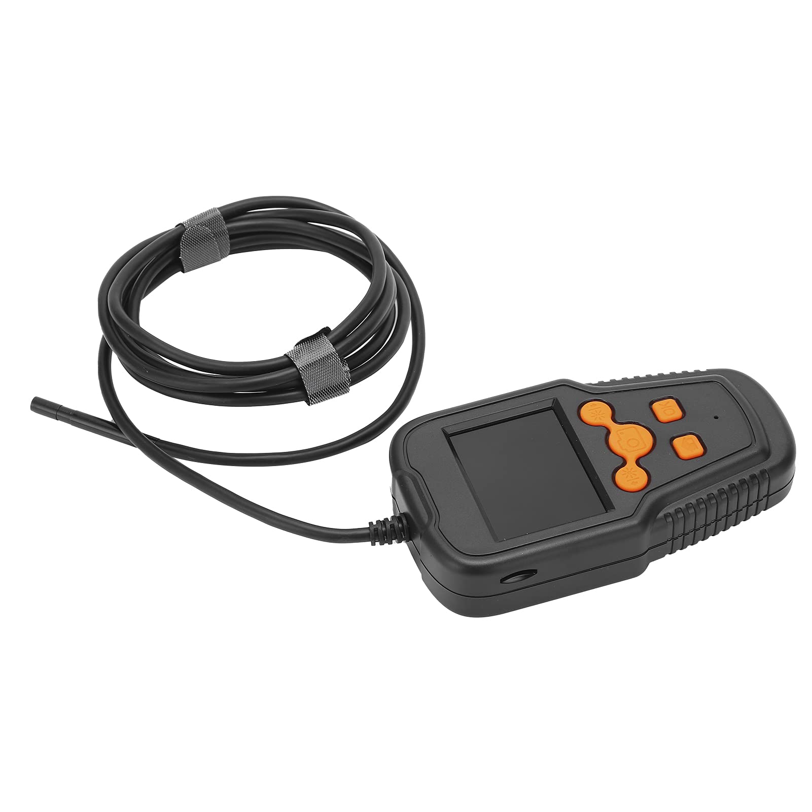 Cyrank Endoscopio Industrial, Cámara De Inspección por Boroscopio Digital con Pantalla HD De 2MP Y 2,4 Pulgadas con Cámara De Alcantarillado con Lente Ip67 De 5,5 Mm, Naranja(2m)