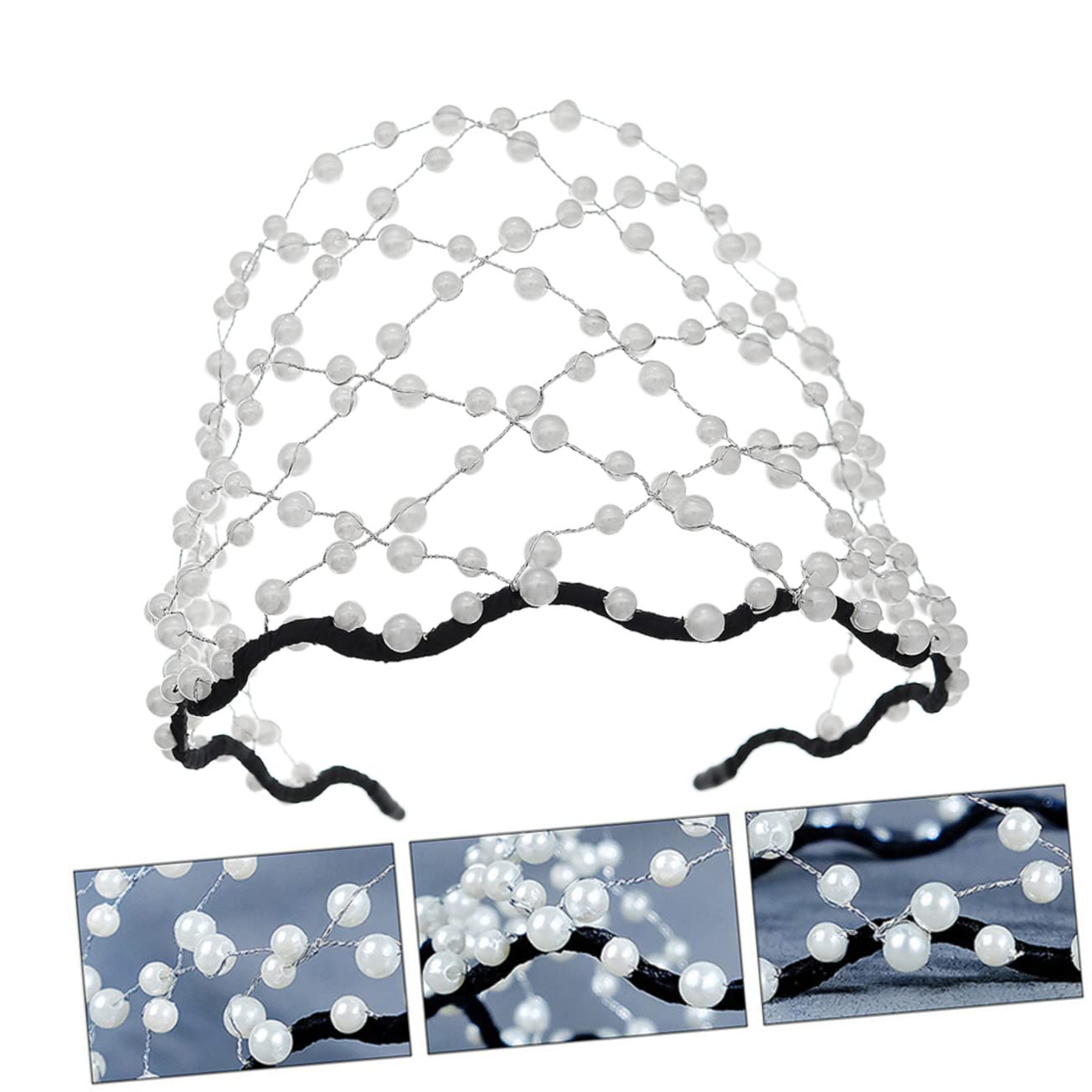 FRCOLOR 5stücke Brautperlen-stirnband Für Hochzeiten Romantisches Haarschmuck-accessoire Für Damen Für Hochzeitskleid Und Fotografie Eleganz Für Besondere Anlässe