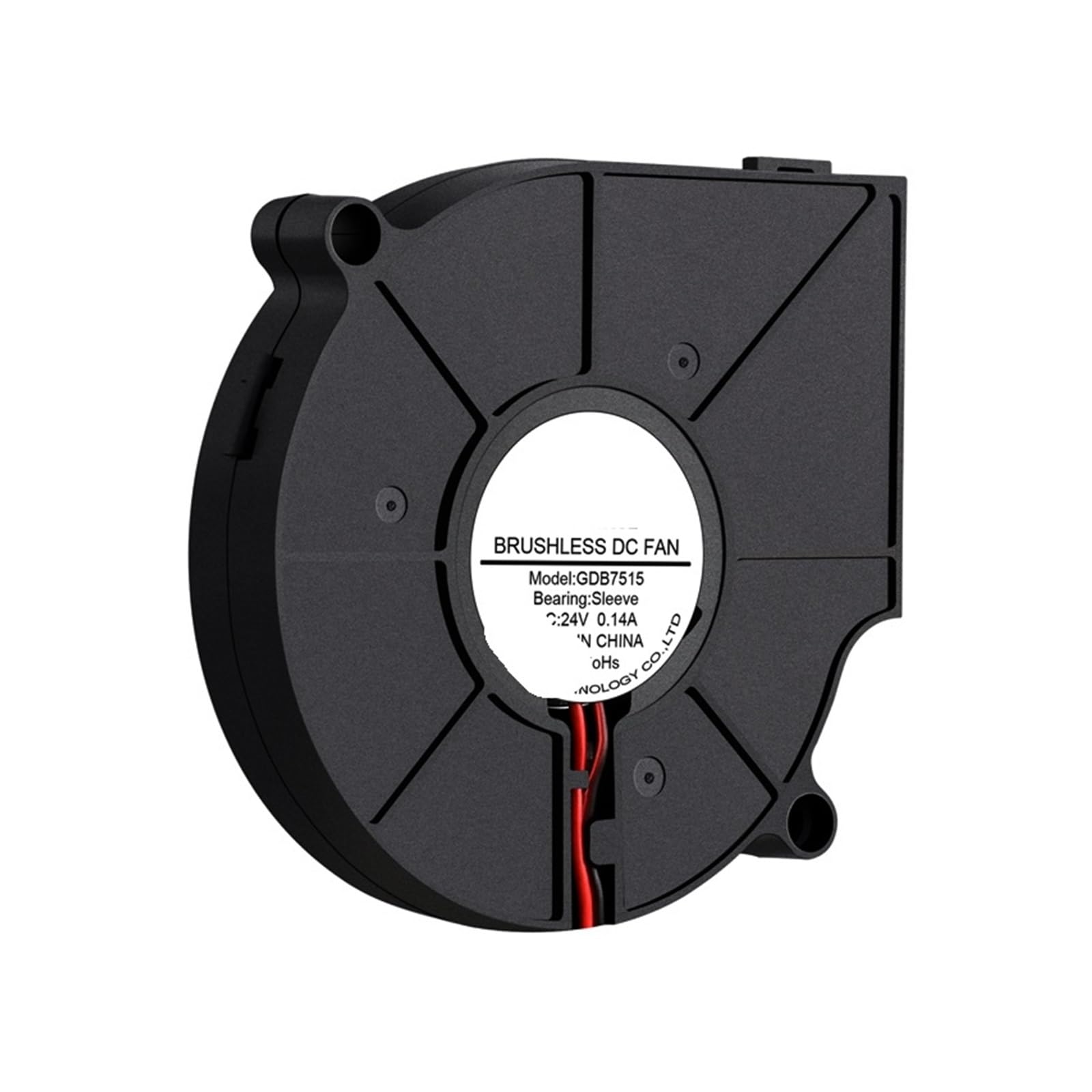 JJKKOZVQF 2Pcs DC 24V 75MM*15MM Brushless Centrifugal Turbo Blower 7515 Cooling Fan 75MM