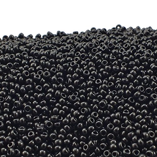 Miyuki Seed Beads 11/0 - Opaque Black - 10g