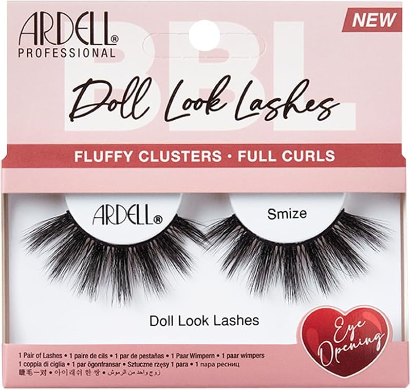 Cílios postiços Ardell Doll Lashes Smize, volume dramático, 1 par