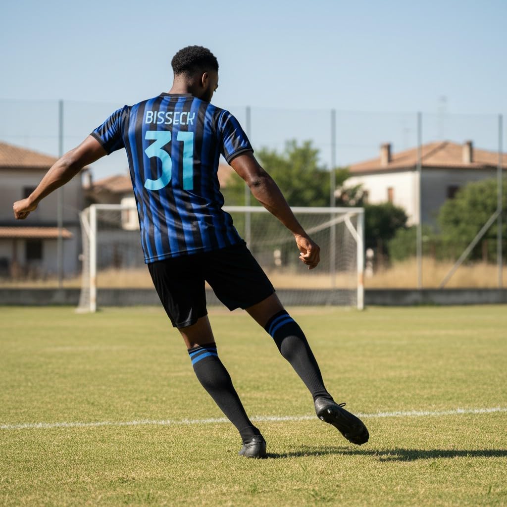 Generico Maglia Calcio Bisseck 31 Neroazzurra Replica Stadio Autorizzata Regalo per Tifosi Taglie da Bambino e Adulto