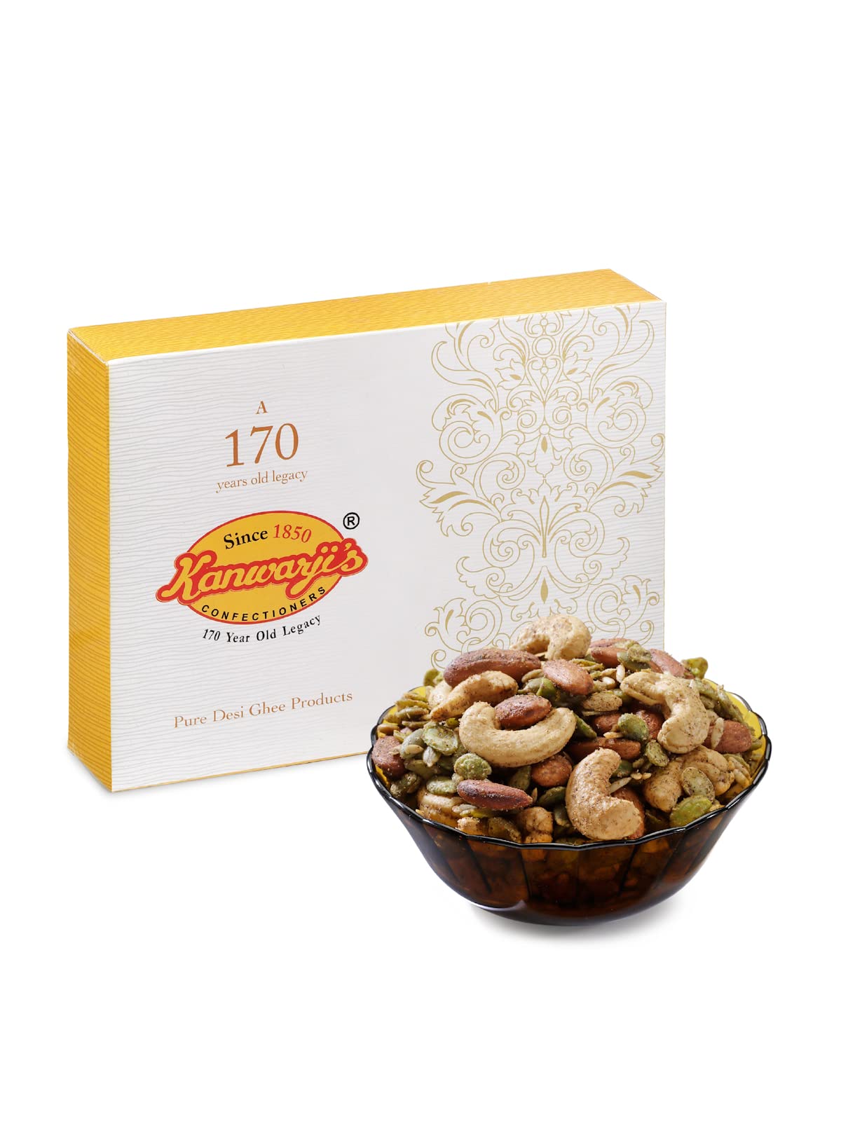 See full amazon price history chart for Kanwarjis Confectioners|Made with Pure 100% Desi Ghee|Dalmoth|Namkeen|100% Handmade and Ready to eat|Tea Time Shahi Mixture (400gm) Kanwarjis Confectioners|Made with Pure 100% Desi Ghee|Dalmoth|Namkeen|100% Handmade and Ready to eat|Tea Time Shahi Mixture (400gm) (B088KMPGR4) Amazon Price History, Amazon Price Tracker