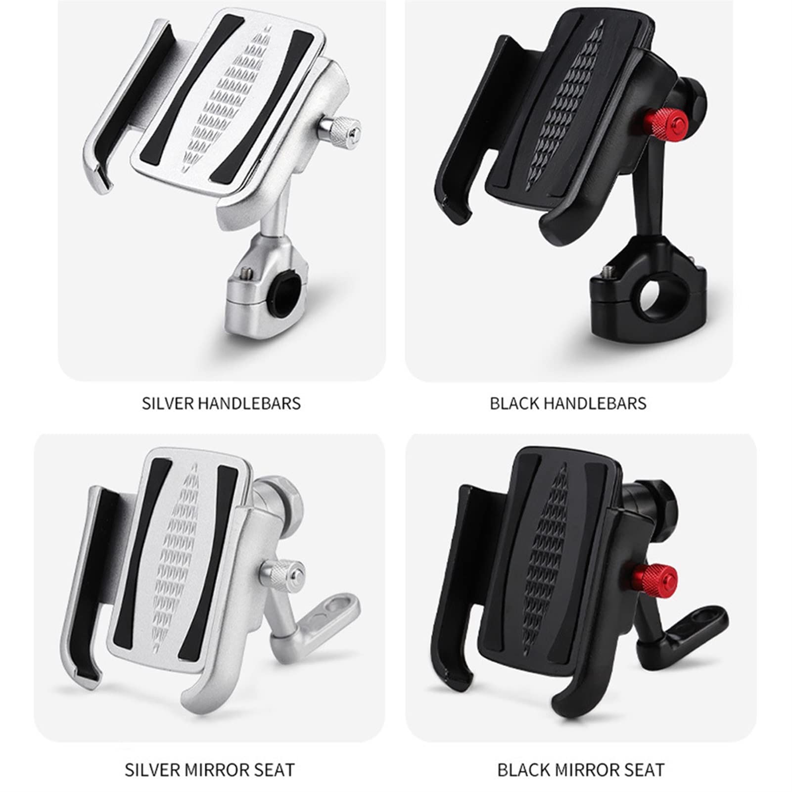 GPS uniwersalny uchwyt na telefon motocyklowy ze stopu aluminium mobilna nawigacja Brac, dla, R1250GS F750GS F850GS R1200GS G310GS Uchwyt na telefon motocyklowy(Silver)