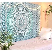 Tradizionale Jaipur Grandi Ombre Mandala Arazzo, Indiano