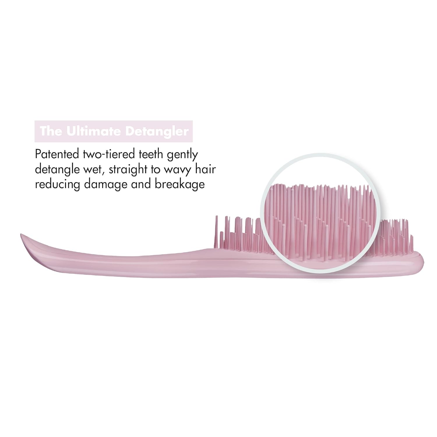Tangle Teezer | The Mini Ultimate Detangler Hairbrush for Wet & Dry Hair | Perfect for Traveling & Small Hands | Eliminates Knots & Reduces Breakage | Pink Sherbert) : Beauty & Personal Care