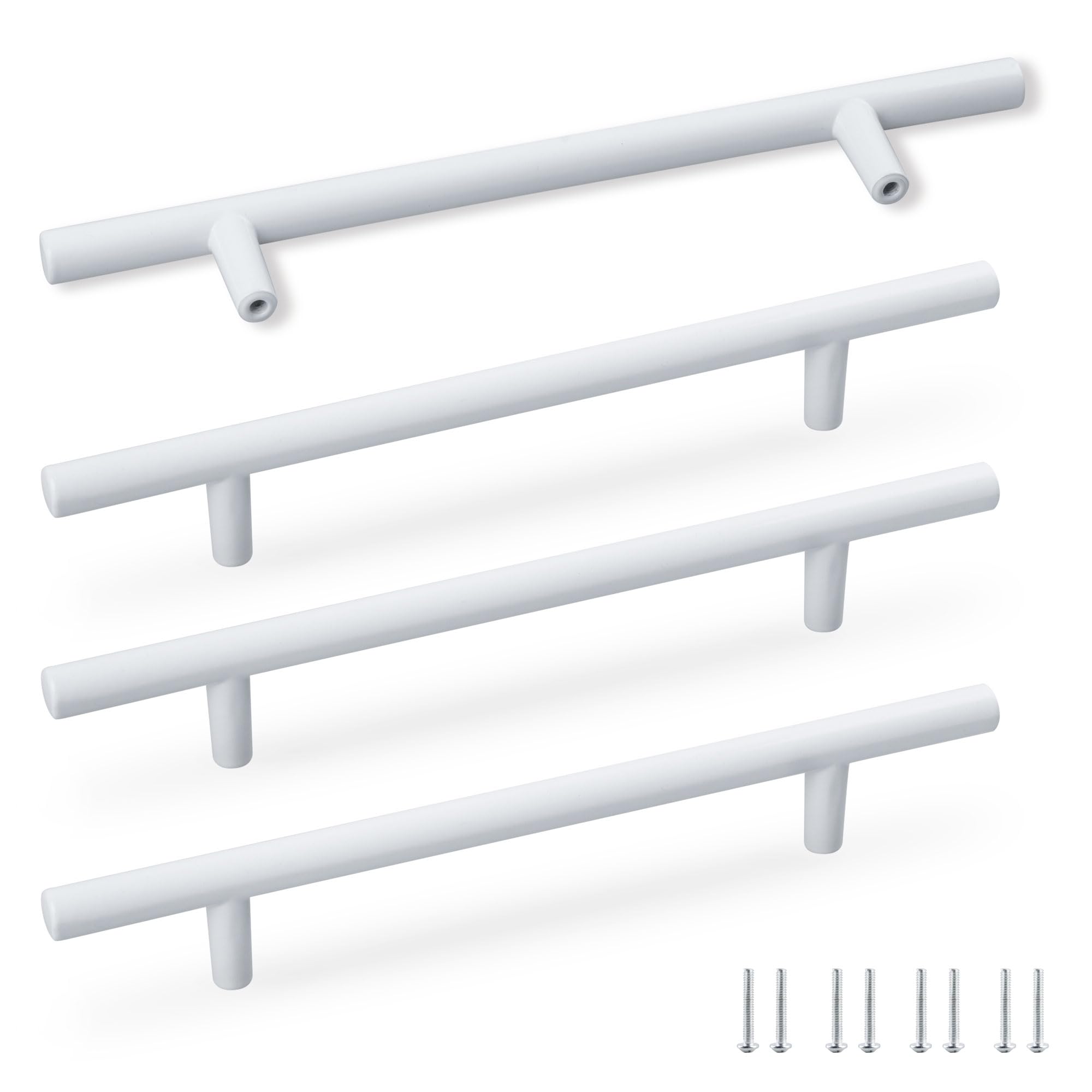 SPDYCESS 4 Pieces Furniture Cabinet Handles, Kitchen Drawer Handle, Bathroom Door T Bar Handle