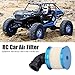 RC Car Air Filter, Sponge Open Aluminium Alloy 1/10 RC Car Air Filter for 94122/188 Car Truck(Blue)