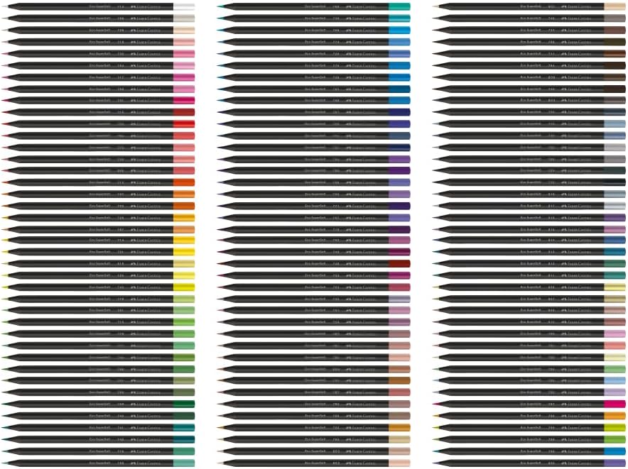 EcoLápis de Cor Faber-Castell SuperSoft, 120 Cores + Estojo de Lata - 1207120SOFT