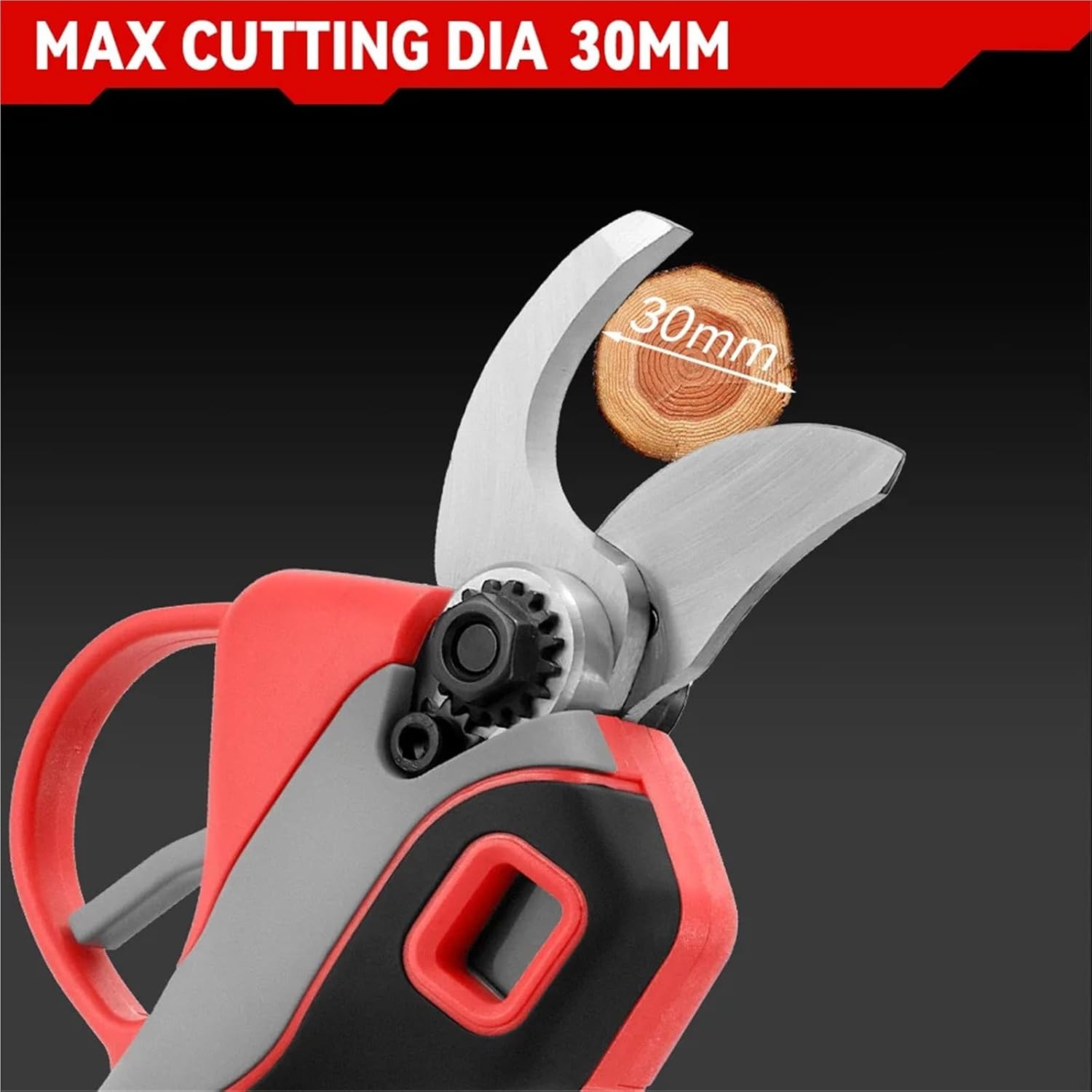 Pruning Shears, 30mm Brushless Electric Scissors 4 Gears Handheld Pruning Shears Fruit Tree Cutting Tools,for Garden
