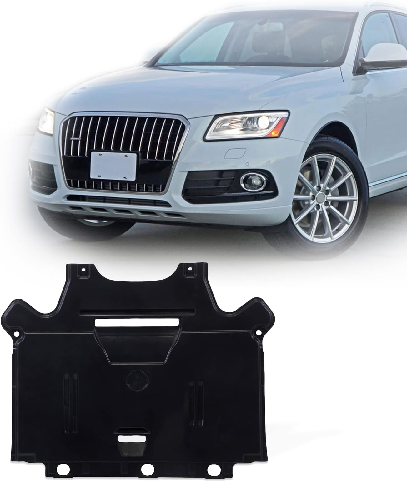 Perfit Liner Rear Plastic Lower Engine Cover Compatible With AUDI 2009-2014 A4 2011-2017 Q5 Fits AU1228120 8K1863822J