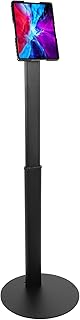 Mount-It! Universal Tablet Floor Kiosk | Theft-Deterrent Tablet Stand | Adjustable Tablet Kiosk Floor Mount for iPad, Galaxy & Surface Tablets (Black)