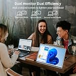 OLED Portable Monitor 4K,UHD Portable Laptop Display 16 Portable Gaming Monitor 100% DCI-P3 OLED Monitor with HDMI/USB-C External Screen for Laptop Phone/Switch/Xbox