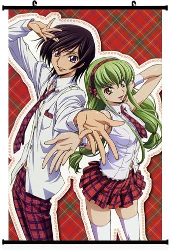Code Geass Lelouch of the Rebellion Anime Wall Scroll Poster C.C (16''24'') Support Customized