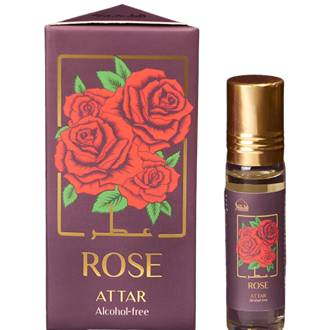 dukhni Dukhni's Real Rose Attar Oil | Gulab Itra Original | 100% Pure Rose Ittar Roll-On Perfume | Original Rose Attar for Men & Women | Arabic Perfume Oils for Eid, Ramadan, and Umrah Gifts-picture-19