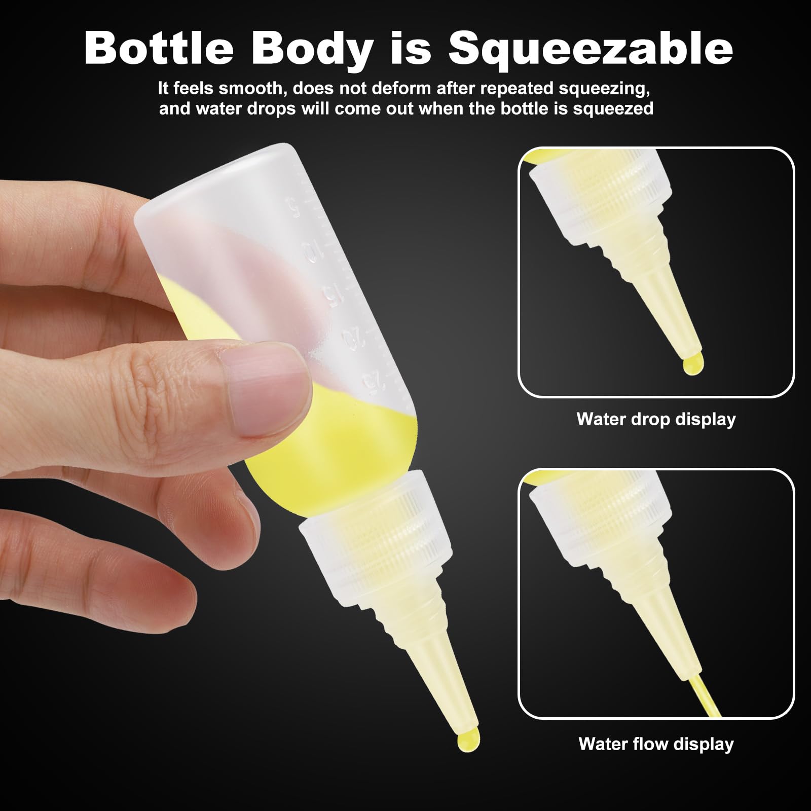 Bottiglie di vernice aerografo barattoli contenitori di plastica per 8 0z di stoccaggio acrilico miscelazione con barattolo a sfera miscelatore bottiglia richiudibile vuoto 30ml piccolo Squirt 1