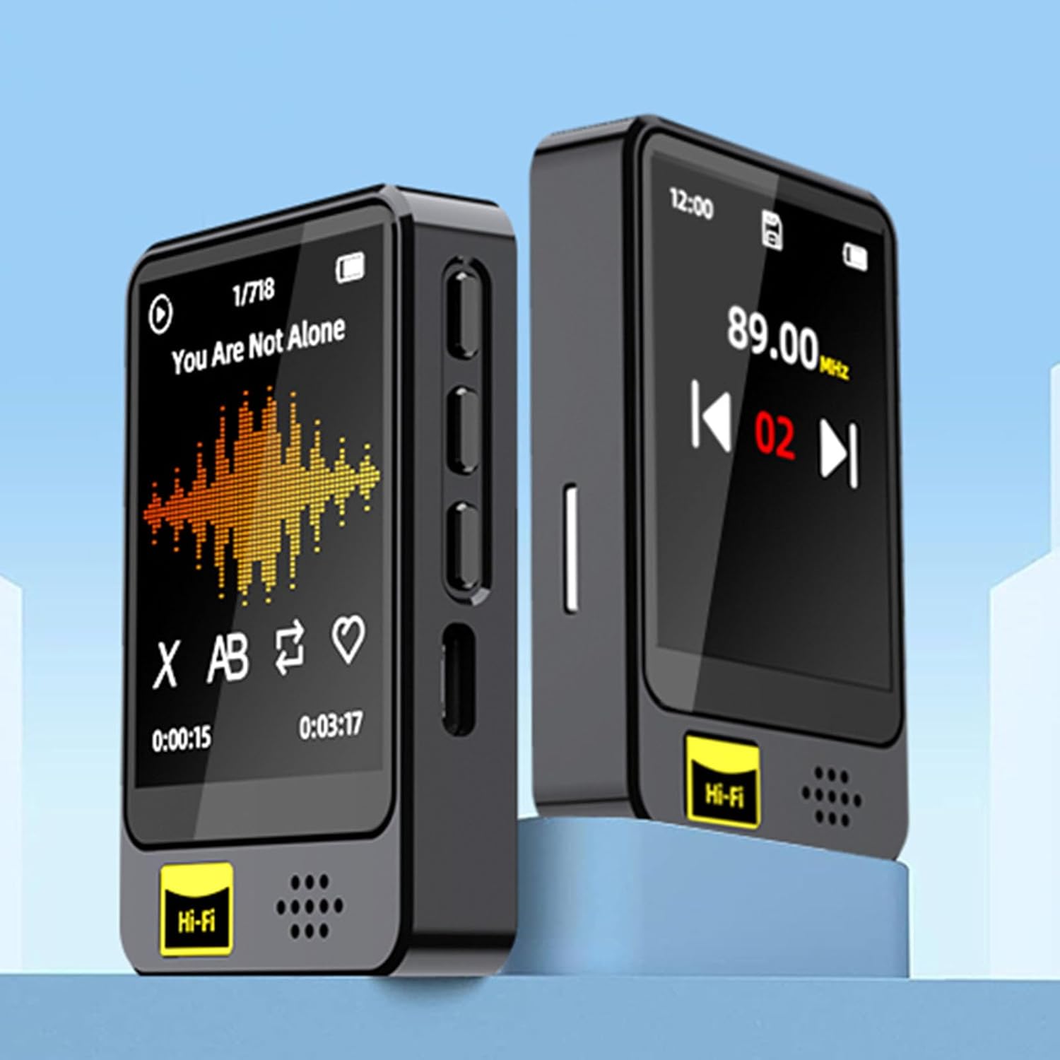 Amazon.co.jp 64GB HiFi MP3 プレーヤー、Bluetooth 5.0 ロスレスサウンド音楽プレーヤー、FM ラジオ