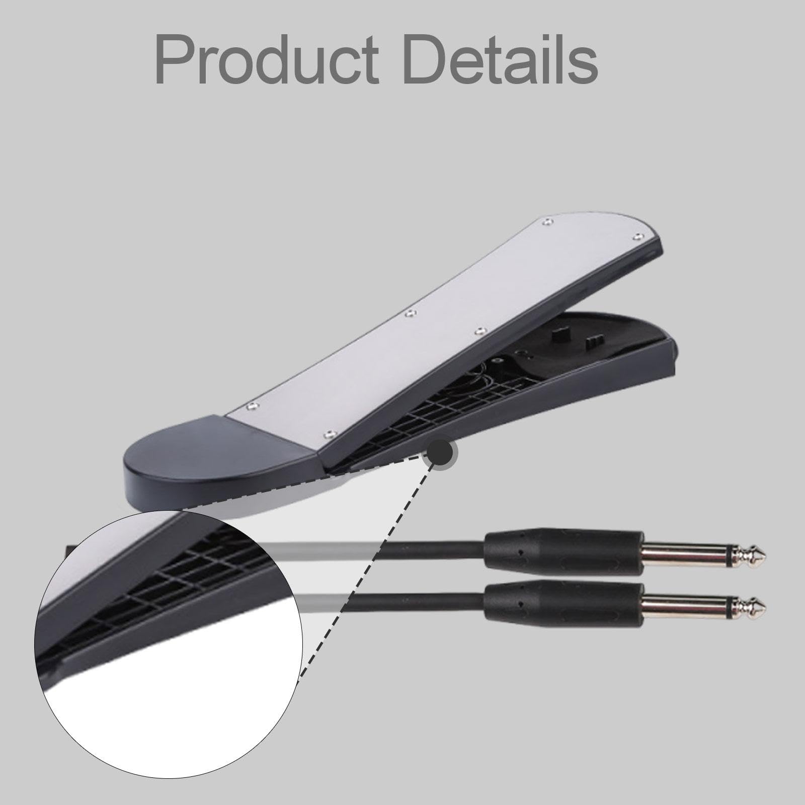 Colcolo Accesorio para pedal de batería, de práctica, almohadilla de repuesto con cable de conexión, pedal de entrenamiento para instrumento de, 1 Pieza