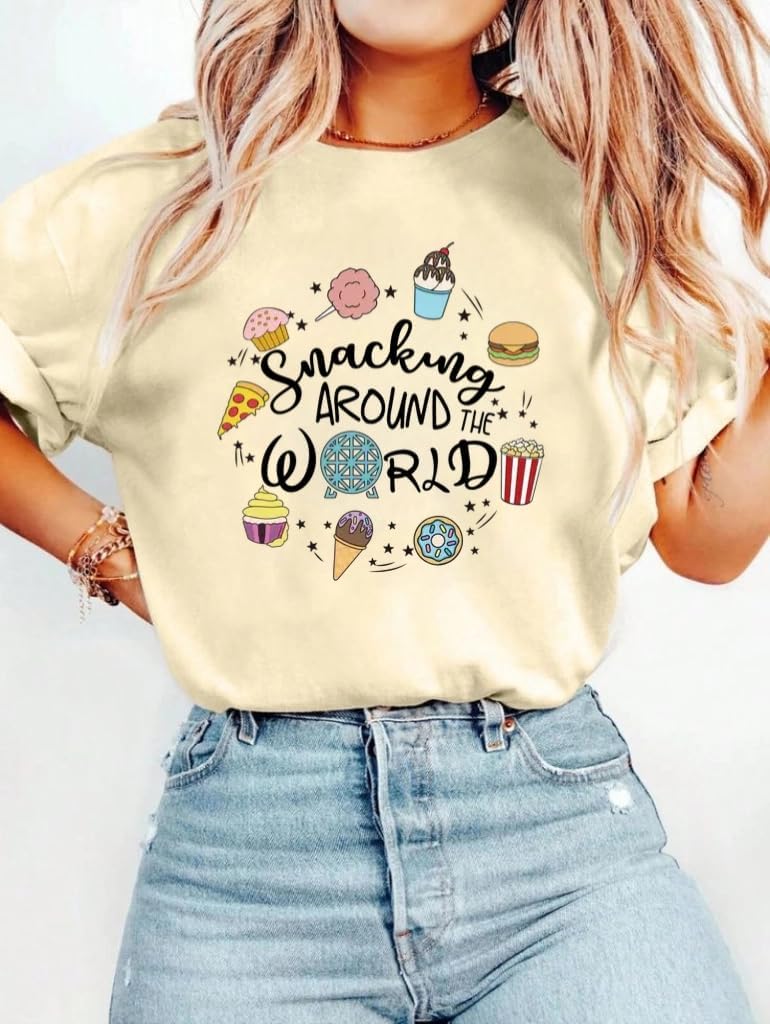 Around The World Shirt for Women Family Vacation Matching Tshirt Funny Summer Tee Tops - Image 2