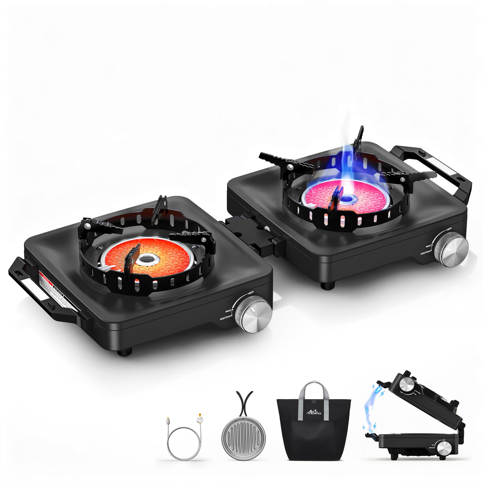 Amazon.com: MoKo Propane Camping Stove 2 Burner, 36,000 BTU