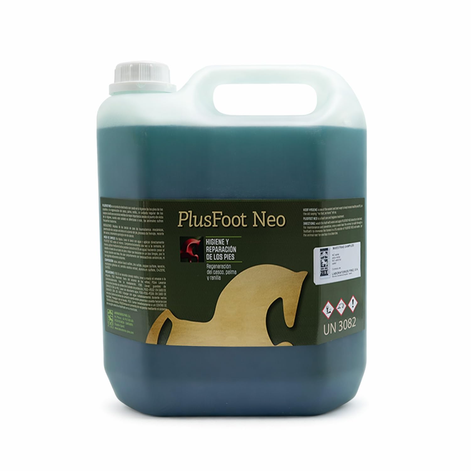 Laboratorios Pino Plusfoot Neo Higienizante Podal para Caballos – Programa Preventivo de Cuidado de Cascos – Uso en Baños Podales – Envase 1 L — view 2