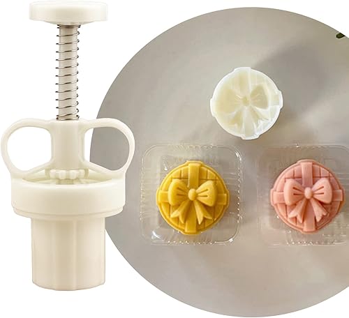 Miniatura 6 de Moldes para pastel de luna rosa de 0.71 oz con 1 sello, juego de moldes para pastel de luna para festival de mediados de otoño, juego de moldes para