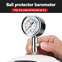Vista 7 de Medidor de presión de bola, medidor de presión de bomba portátil para Netball, fútbol, baloncesto, voleibol, bola, manómetro de presión de bola