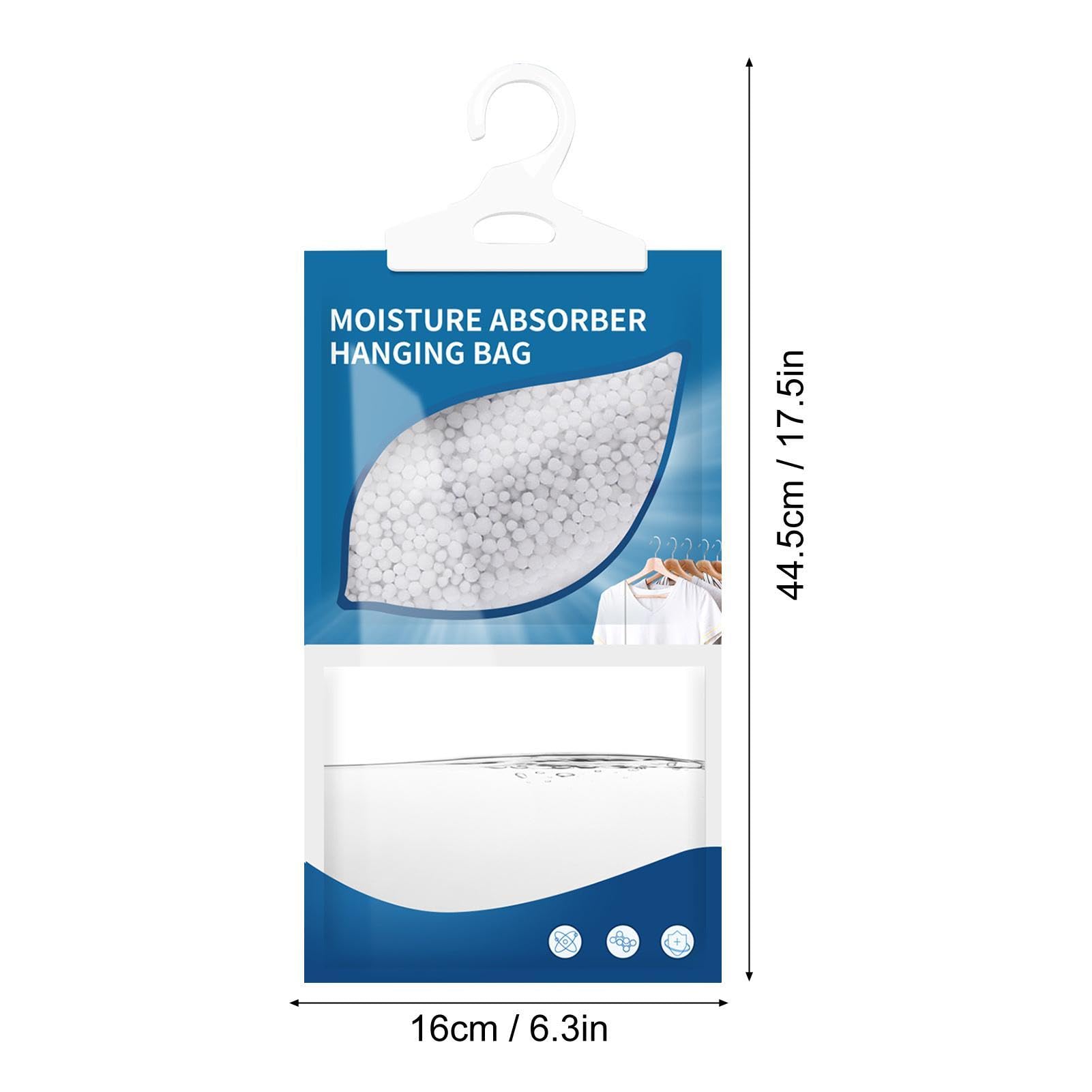 Deumidificatori Sospesi - 12 Pezzi Con Gancio, Assorbono Umidità Da Armadi, Bagni E Cucine, Formula A Cloruro Di Calcio - Foto 10