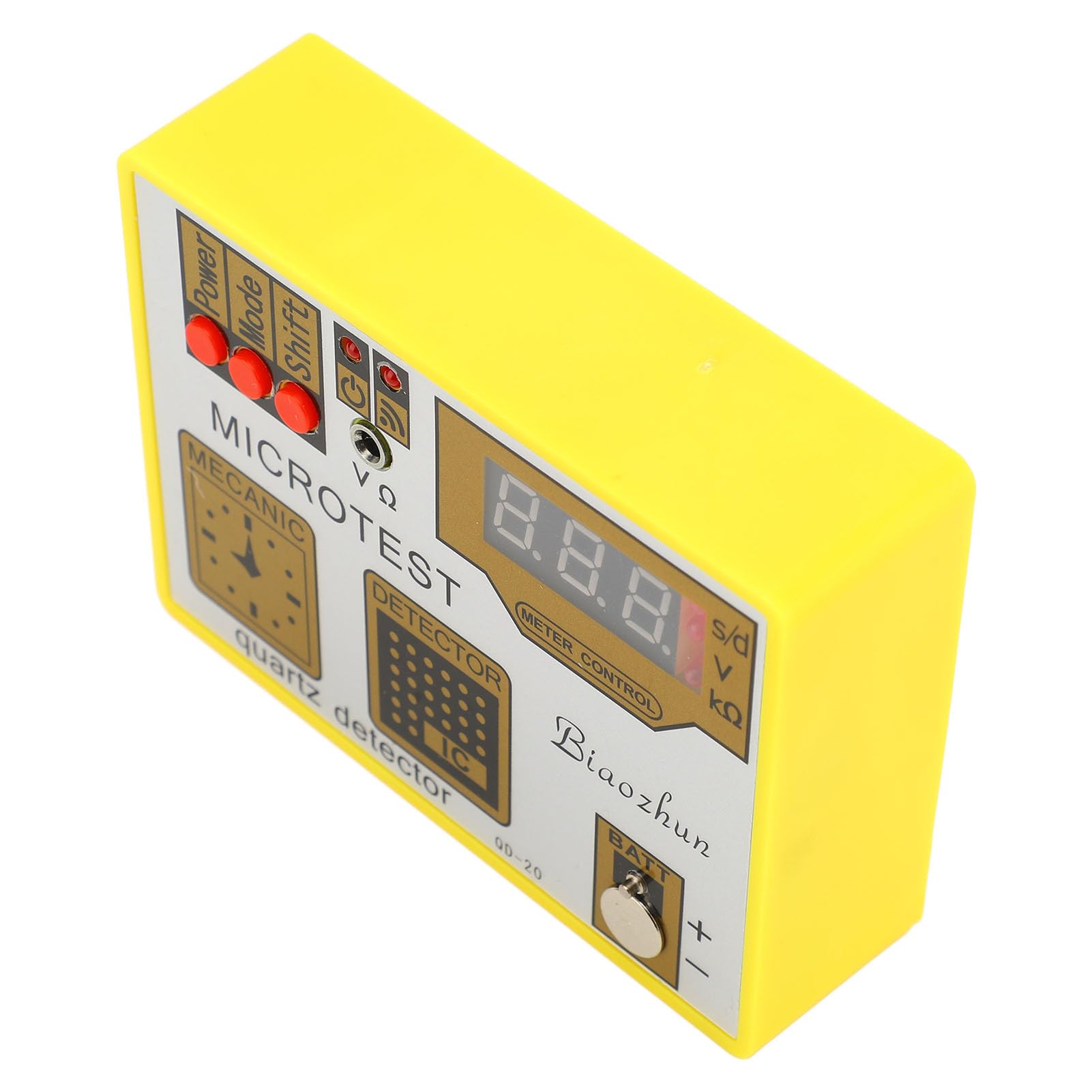 Generic Tester Zegarków Kwarcowych QD‑20 Wielofunkcyjny Tester Baterii i Analizator Ruchu dla Warsztatu Zegarmistrzowskiego Wykonany z Wytrzymałego ABS i Metalu