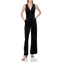 PAIGE Women's Denia Jumpsuit Sleeveless Full Length Wide Leg in Black