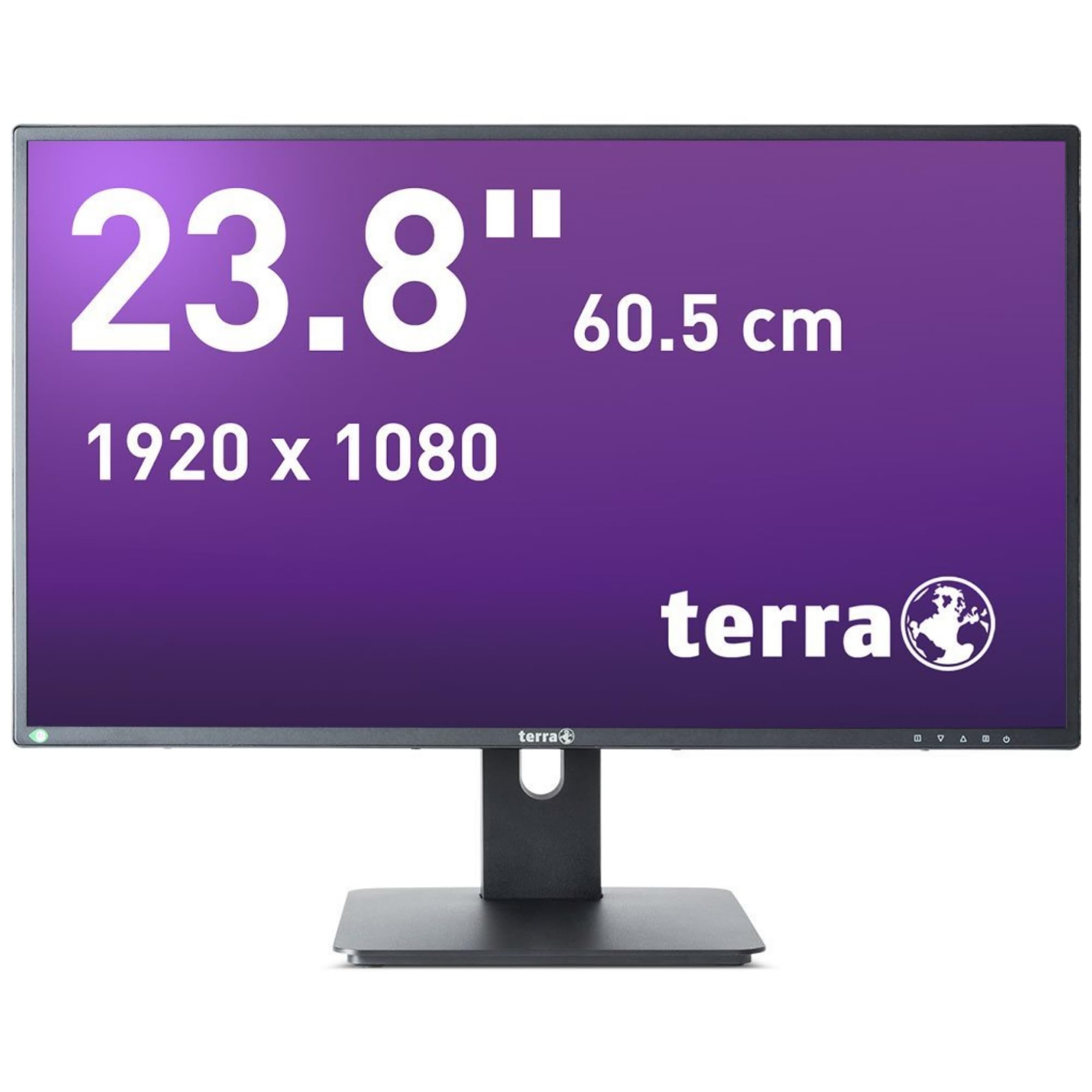 Terra 2456W PV V4 24" Monitor Full HD IPS schwarz USB-C mit 15W Power Delivery, DisplayPort, HDMI, höhenverstellbar, Pivot Greenline Plus