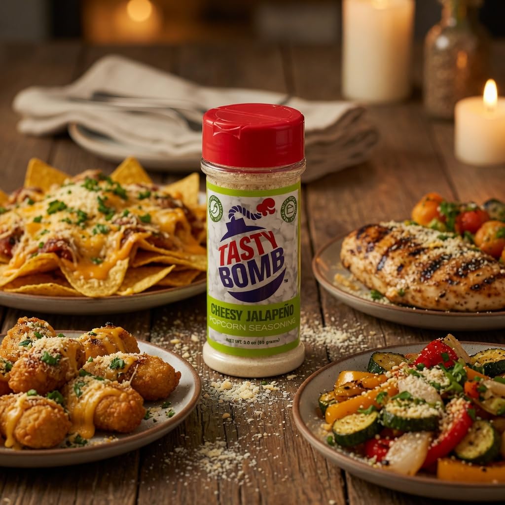 Amazon.com : Tasty Bomb Popcorn Seasoning Set - Zesty Popcorn